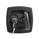 Recessed Folding T Lock / Handle for Trailer Caravan Toolbox Drop T Handle