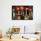 #A World Famous Places Full Cross Stitch 14CT Cotton Thread Printed Embroidery K