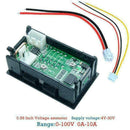 DC0-100V/10A 50A 100A Panel Amp Volt Voltage Current A4W1 Q3T2 Meter Tester C3R3