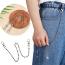 Ball Metal Jewelry Punk Keychain  Trousers Chain Men Key Ring Wallet Belt Chain
