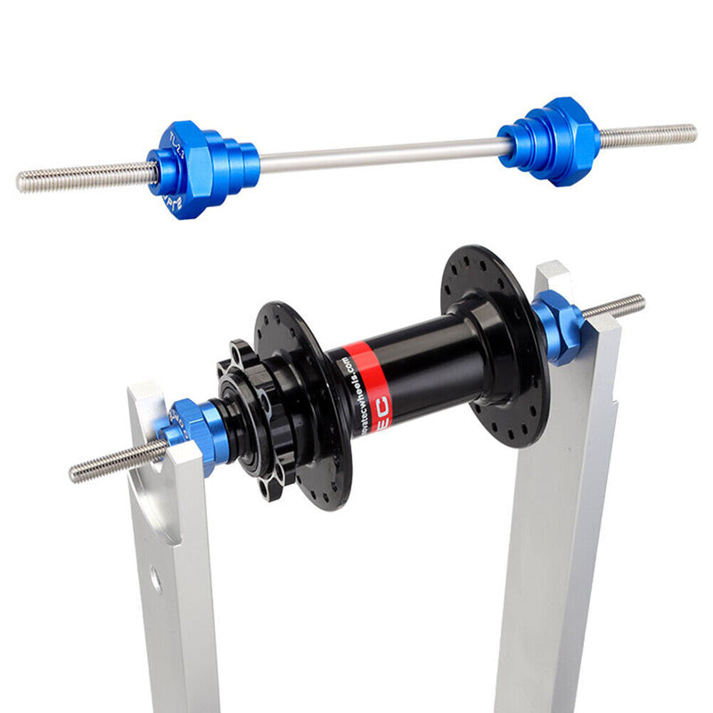 TOOPRE Aluminum Bike Bicycle Hub Rim Tuner Thru Axle Adapter Wheel Truing Stand