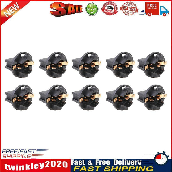 10x T10 Wedge Bulb Socket Twist Lock for Car Dash Instrument Cluster Light Newly