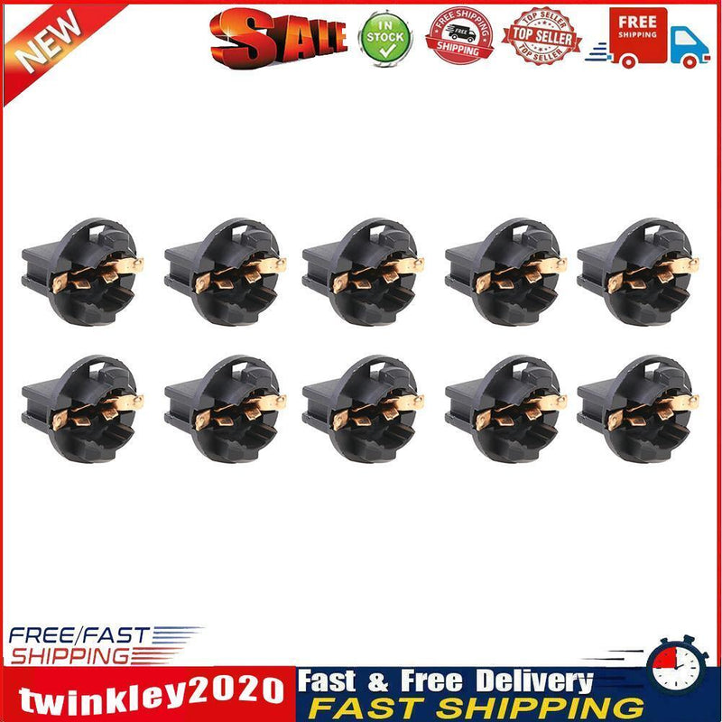 10x T10 Wedge Bulb Socket Twist Lock for Car Dash Instrument Cluster Light Newly