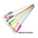 Feather Toys Kitten Funny Rod Wand Toys Cat Interactive Stick Pet Supplies