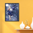 DIY Blue Butterfly Fairy Full Round Drill Kit 5D Mosaic Diamond Painting Craft