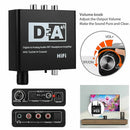 Optical Coaxial Digital to Analog Audio HiFi Headphone Converter Amplifier Newly