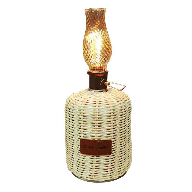 Rattan Gas Tank Cover Outdoor Camping Gas Fuel Canister Storage Protective Ca