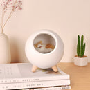 Cute Touch Dimming Kitten Night Light Bedside Charging Lamp Decor (White) Newly