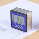 Magnetic Digital Protractor Inclinometer Level Box Angle Finder Box (Blue)
