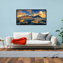 80x40cm Colorful DIY Paint By Numbers Kit Mountain Landscape Decor Art Hanging