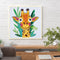 Partial Special Diamond Painting Cartoon Giraffe Head Rhinestone Mosaic Picture