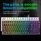 K16 87 Keys RGB Mechanical Gaming Keyboard Wired Backlit for Gamer PC Laptop