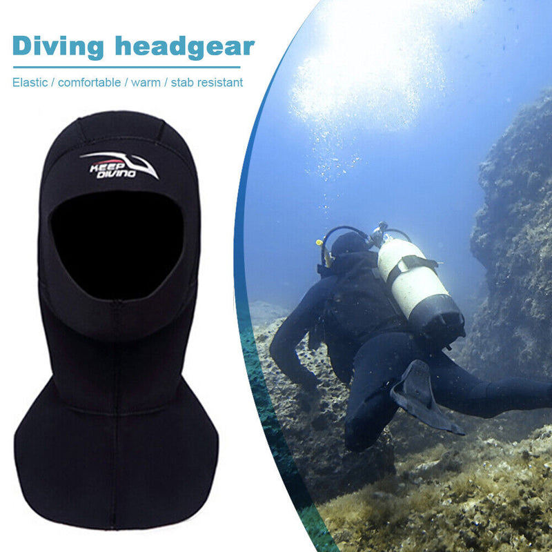 Keep Diving Scuba Diving Hood Shoulder Hat Snorkeling Swim Warm Cap (L) Newly