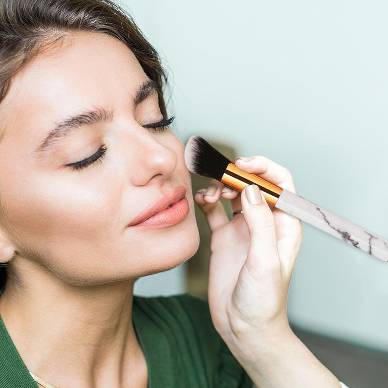 Makeup Brushes Set of 9, Professional Eyesshadow Brush Marble Pattern Brushes