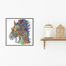 5D DIY Special Shaped Diamond Painting Horse Cross Stitch Kit Home Bedroom Decor