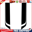 2pcs Racing Sports Vinyl Car Hood Decals Bonnet Decoration Stickers (Black)