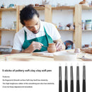 5pcs Polymer Clay Carving Pen Brush Pottery Clay Sculpture Ceramics Tool (A
