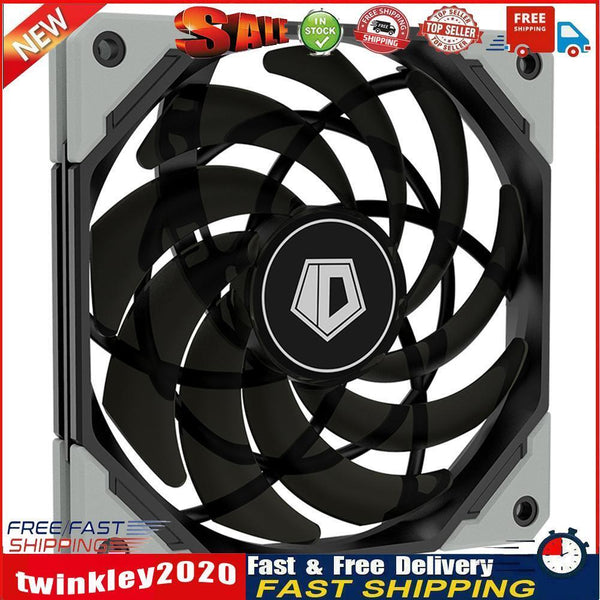 ID-COOLING 120mm Chassis Cooling Fan PWM Silent Computer PC Case Cooler Newly