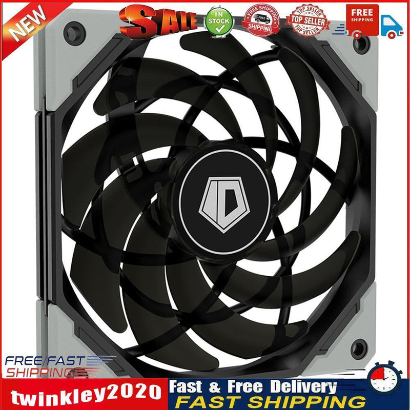ID-COOLING 120mm Chassis Cooling Fan PWM Silent Computer PC Case Cooler Newly