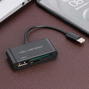 3"" 1 USB C HUB Type C to USB2.0 TF Memory Card Reader OTG Adapter Converter