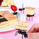 12pcs Ants Cake Fruit Snack Picks Set Forks Tableware for Kitchen Party Ben