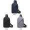 Durable Student Men Travel Chest Bag Diagonal Bag Shoulder Bags High Capacity