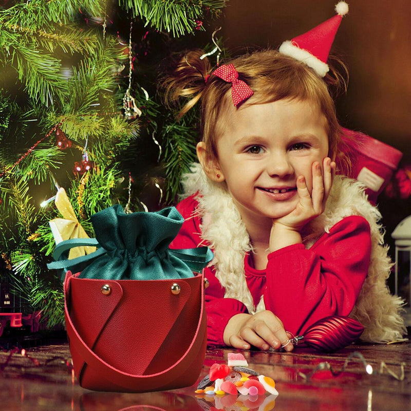 Christmas Candy Bags Drawstring Gift Packing Wrapping Bag Party Decor_
