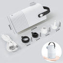 3 in 1 Mini Portable Electric Air Pump Inflator Hiking Camping Tent LED Lig