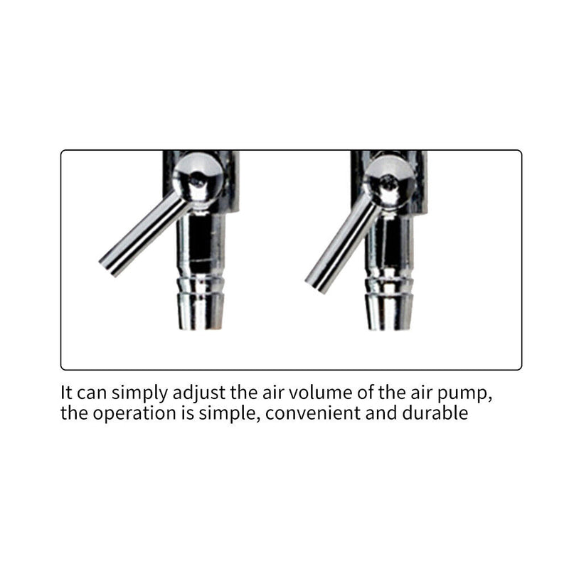 Air Oxygen Pump Aquarium Fish Tank Stainless Steel Splitter Hose (2 Ways) Newly