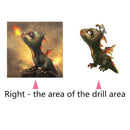 Dinosaur 5D Round Diamond Painting Embroidery DIY Needlework Cross Stitch/A