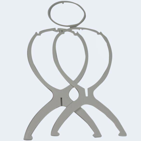 Plastic Folding Stable Durable Wig Hair Cap Display Holder Stand Tool White