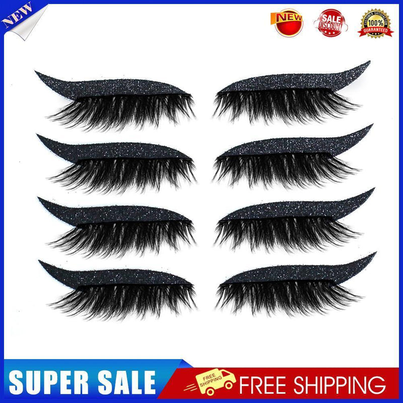 Eyelid Line Stick Reusable Self-adhesive Tape Cat Eye Makeup Supply (Black)