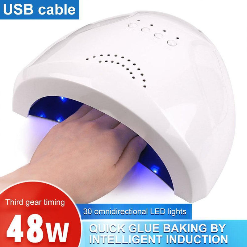 LED UV Lamp USB Manicure Lamp 48W Induction Nail Polish Quick Drying Light