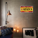 Spain Flag Retro Metal Plate Tin Sign Plaque Poster for Bar Club Decor (B) Newly