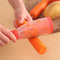 Multifunctional Fruit Peeler with Rubbish Bin Vegetable Skin Cutter (Red)