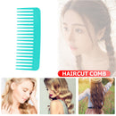 Smooth Comb Portable Wide Tooth Hairdressing Comb Flat Comb (Mint Blue) Newly