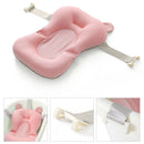 Cartoon Portable Soft Baby Shower Bath Pad Mat Adjustable Bath Rack (Pink) Newly