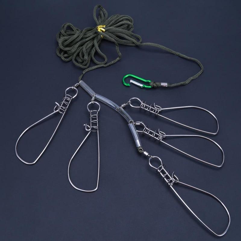 4.5 Feet Lock Buckle Stick Stainless Steel Fish Buckle Fish 5 Lock Bait Fishing A