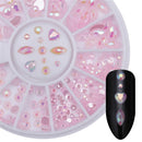 Water Dropped Elongated Glass Stone Nail Art Rhinestone DIY Tips Manicure Decor