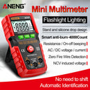 ANENG M107 4000 Counts Smart Digital Multimeter NCV DC AC Tester (Red) Newly