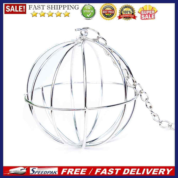 Hay Ball Grass Feeder Stainless Steel Round Ball for Rabbit Guinea Pig Hams