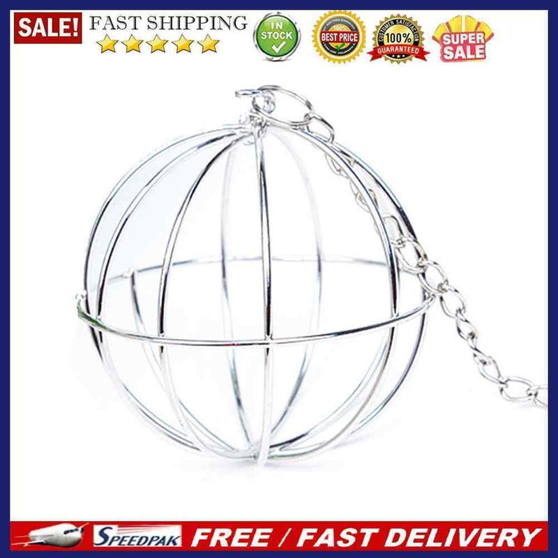 Hay Ball Grass Feeder Stainless Steel Round Ball for Rabbit Guinea Pig Hams