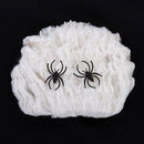 Halloween Cotton Spider Web Simulation Plastic Spider Decoration Prop (20g)