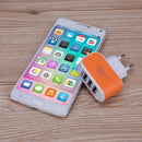 5V 2A EU Standard Charger Adapter 3 USB Hub Port Male Power Supply Male Box