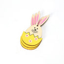 Hanging Easter Rabbit Hanging Ornaments Easter Wood Chips Easter Decorations