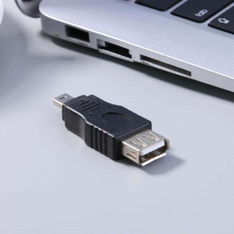 Hillrong 2pcs Mini USB 5P Male to USB Female Transfer Data OTG Adapter K