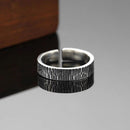 Gifts Hip Hop Wood Crack Trendy Rock Punk Rings Mens Ring Opening Adjustable
