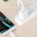 HOCO U34 USB Type-C Fast Charging Data Sync Cable for Android Phone (Whie)