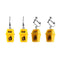 Ear Stud Creative Stud Earrings Drop Earrings Yellow Trash Can Earrings Dangle