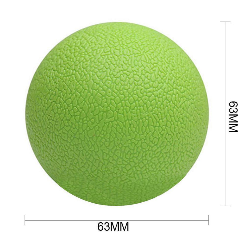 TPE Lacrosse Ball Sports Yoga Muscle Relax Roller Fitness Massage(Green) Newly